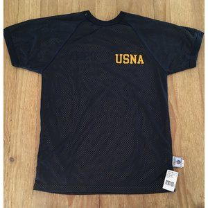 USNA US Naval Academy Reversible Mesh Ringer Tee Jersey Shirt Mens M